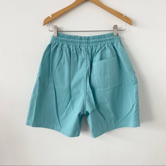 NWT colorful standard teal cotton shorts - Picture 2 of 7